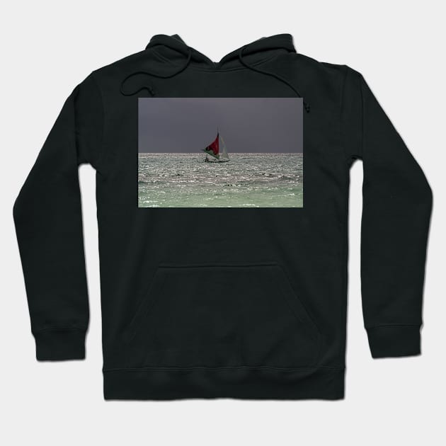 Sailing Boat, Boracay Island, Philippines Hoodie by likbatonboot